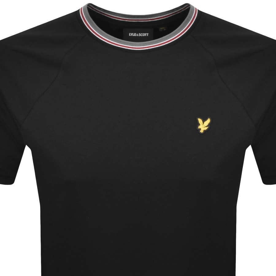 Image number 2 for Lyle And Scott Tipped Track T Shirt Black