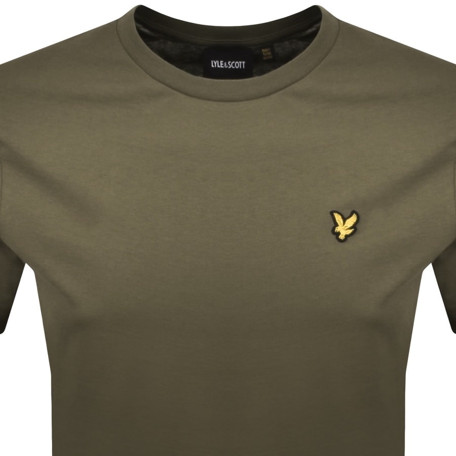 Image number 2 for Lyle And Scott Crew Neck T Shirt Khaki