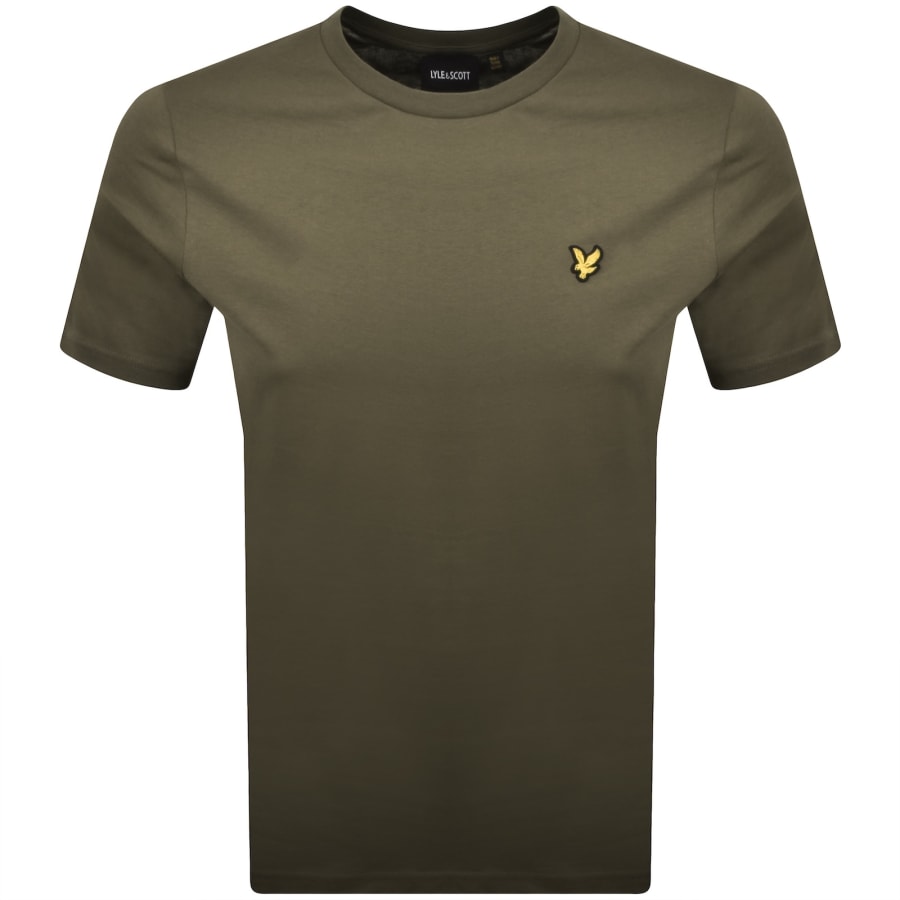 Image number 1 for Lyle And Scott Crew Neck T Shirt Khaki