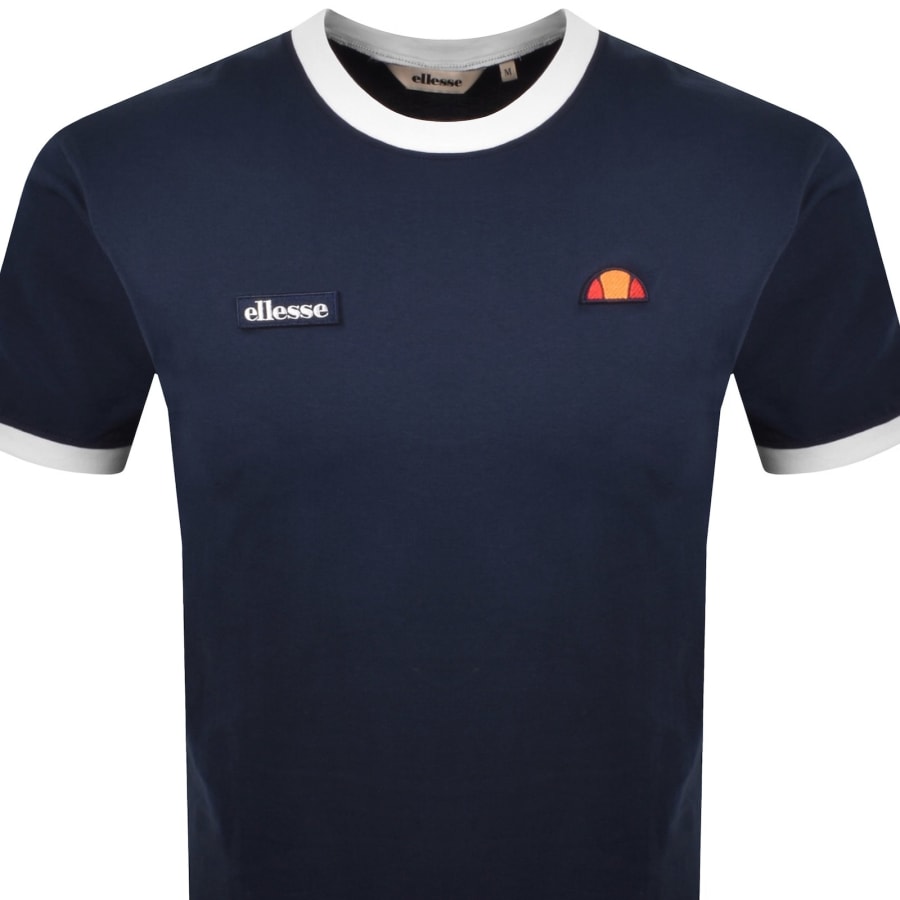 Image number 2 for Ellesse Ringetto T Shirt Navy
