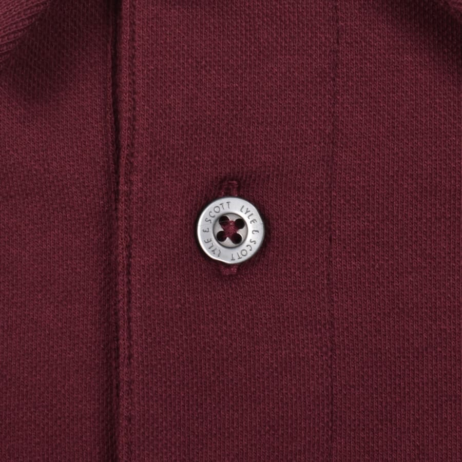 Image number 4 for Lyle And Scott Superfine Polo T Shirt Red