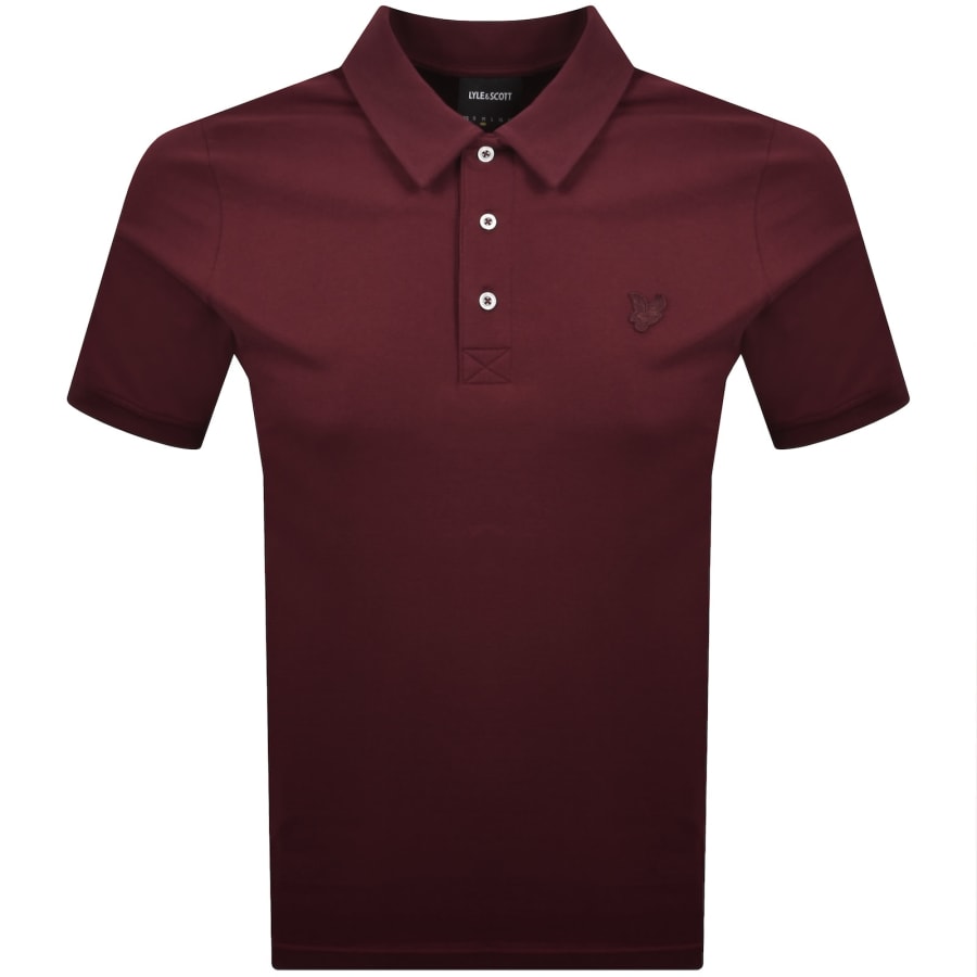Image number 1 for Lyle And Scott Superfine Polo T Shirt Red