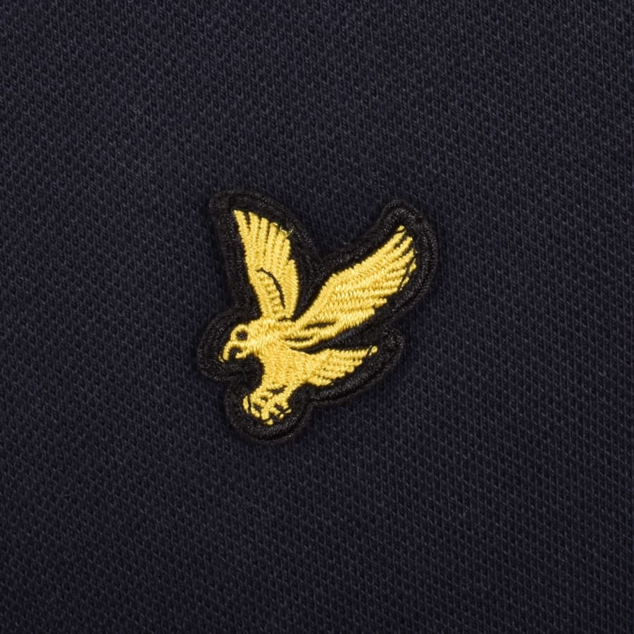 Image number 3 for Lyle And Scott Birdseye Collar Polo T Shirt Navy