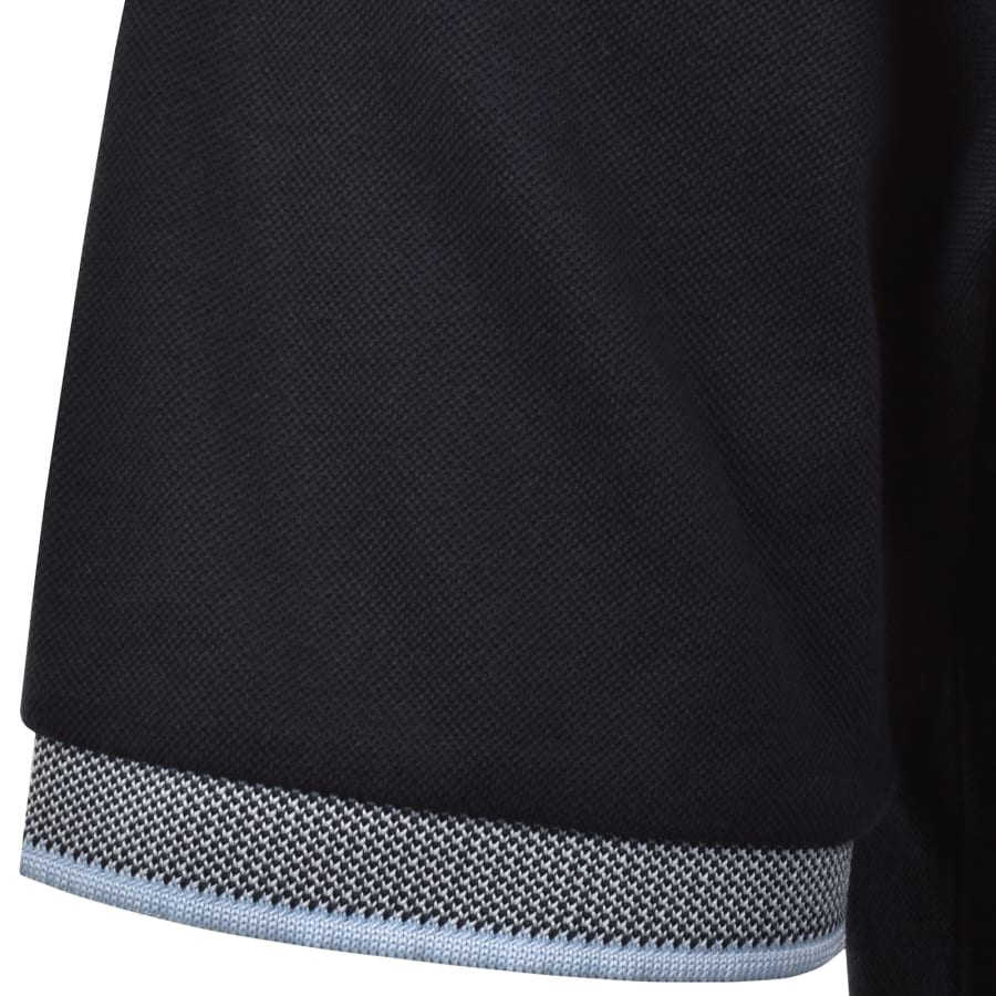 Image number 5 for Lyle And Scott Birdseye Collar Polo T Shirt Navy