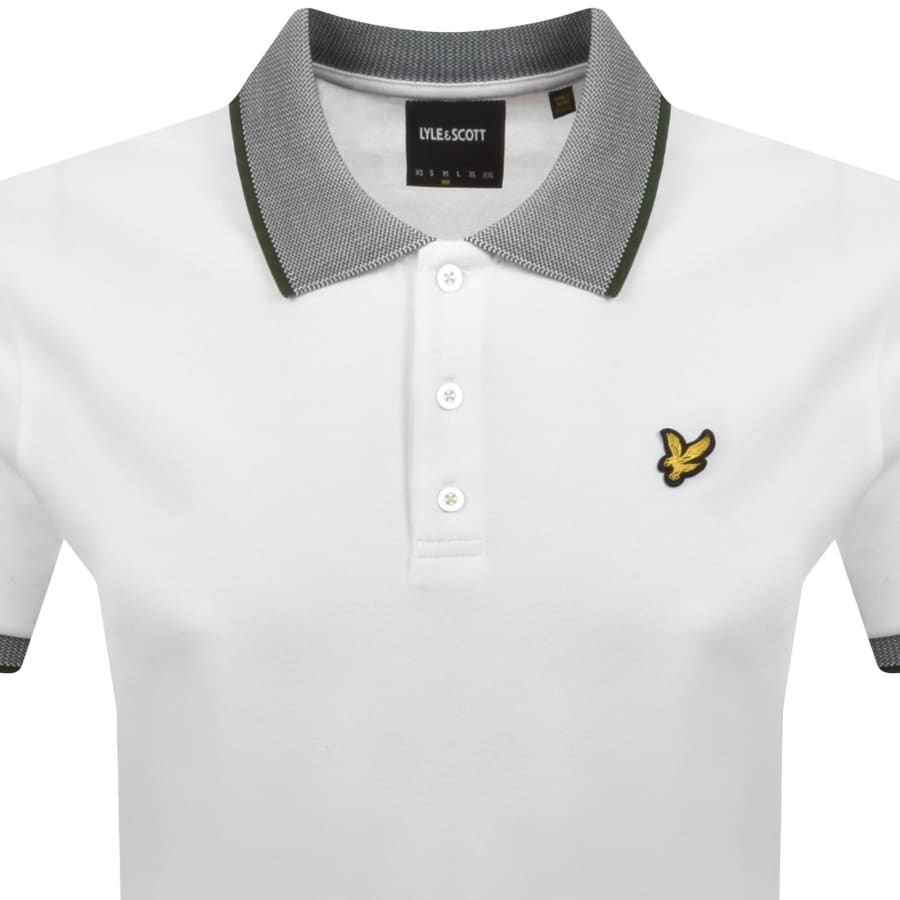 Image number 2 for Lyle And Scott Birdseye Collar Polo T Shirt White