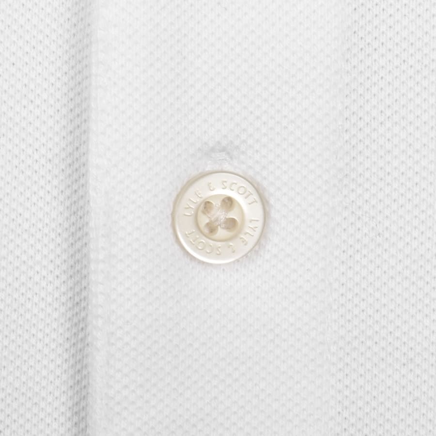 Image number 4 for Lyle And Scott Birdseye Collar Polo T Shirt White