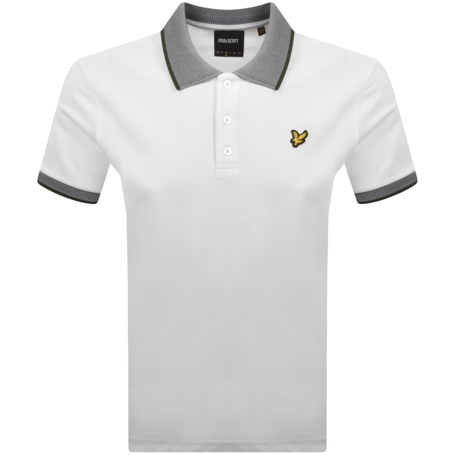 Image number 1 for Lyle And Scott Birdseye Collar Polo T Shirt White