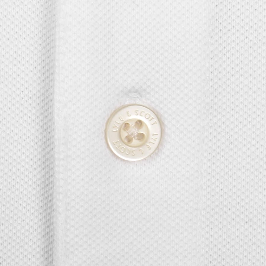 Image number 4 for Lyle And Scott Tartan Collar Polo T Shirt White