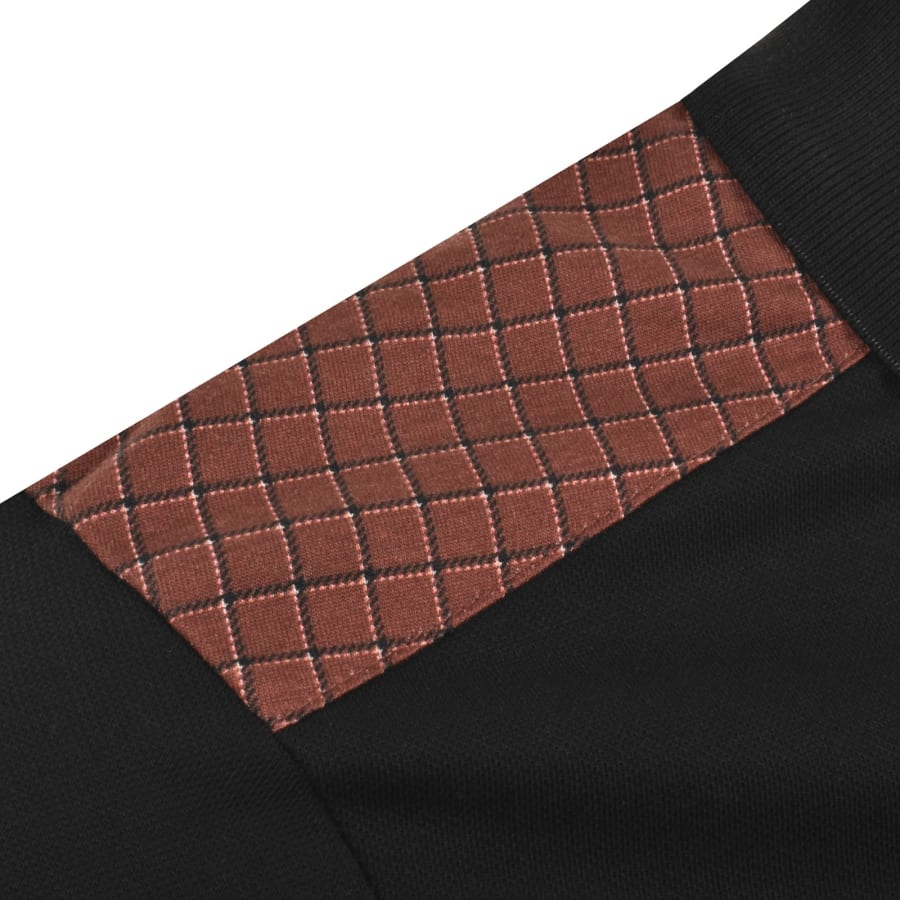 Image number 5 for Lyle And Scott Check Panelled Polo T Shirt Black