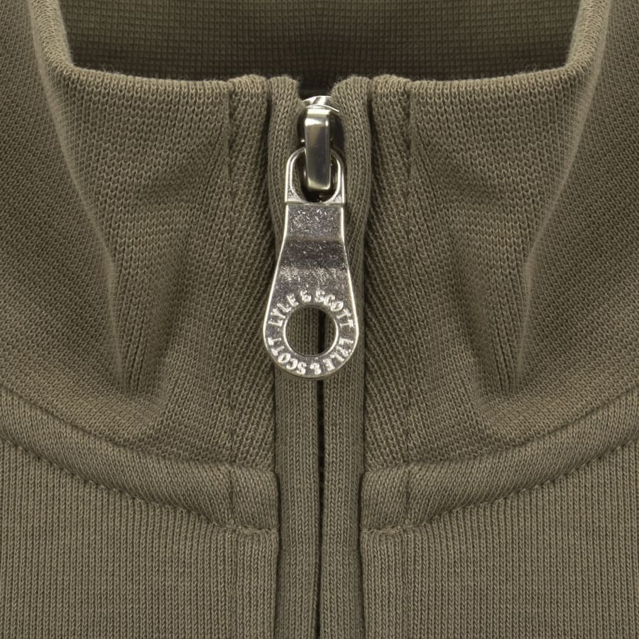 Image number 4 for Lyle And Scott Quarter Zip Sweatshirt Khaki