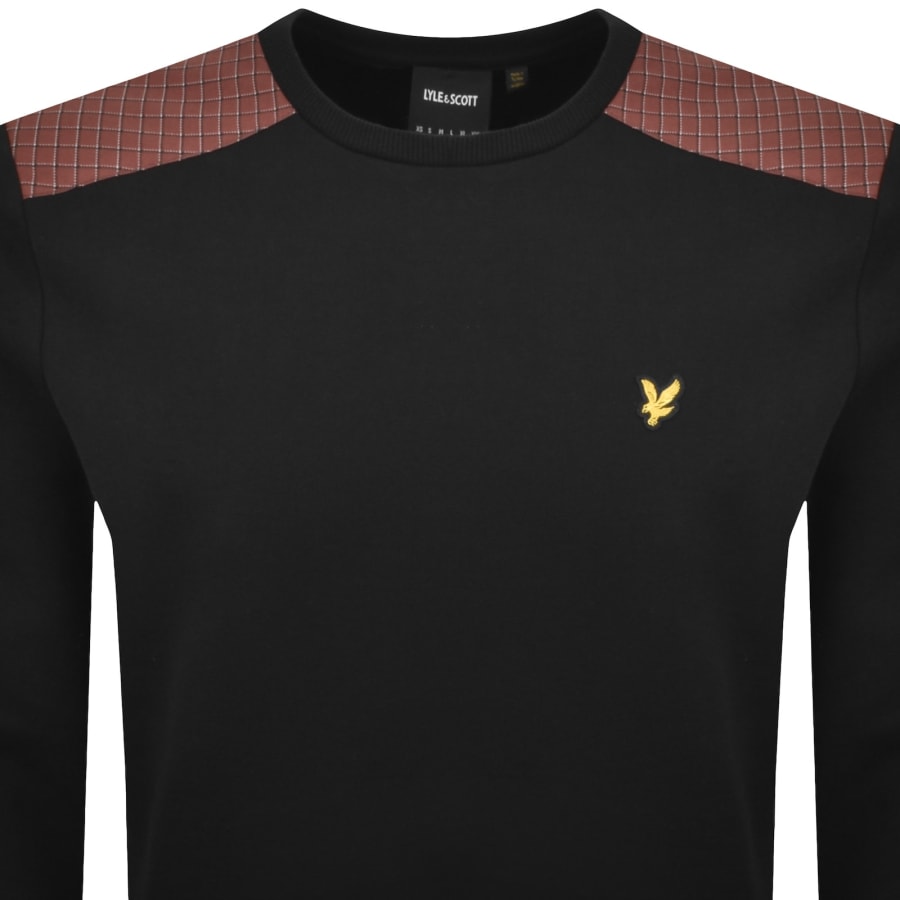 Image number 2 for Lyle And Scott Panelled Sweatshirt Jet Black