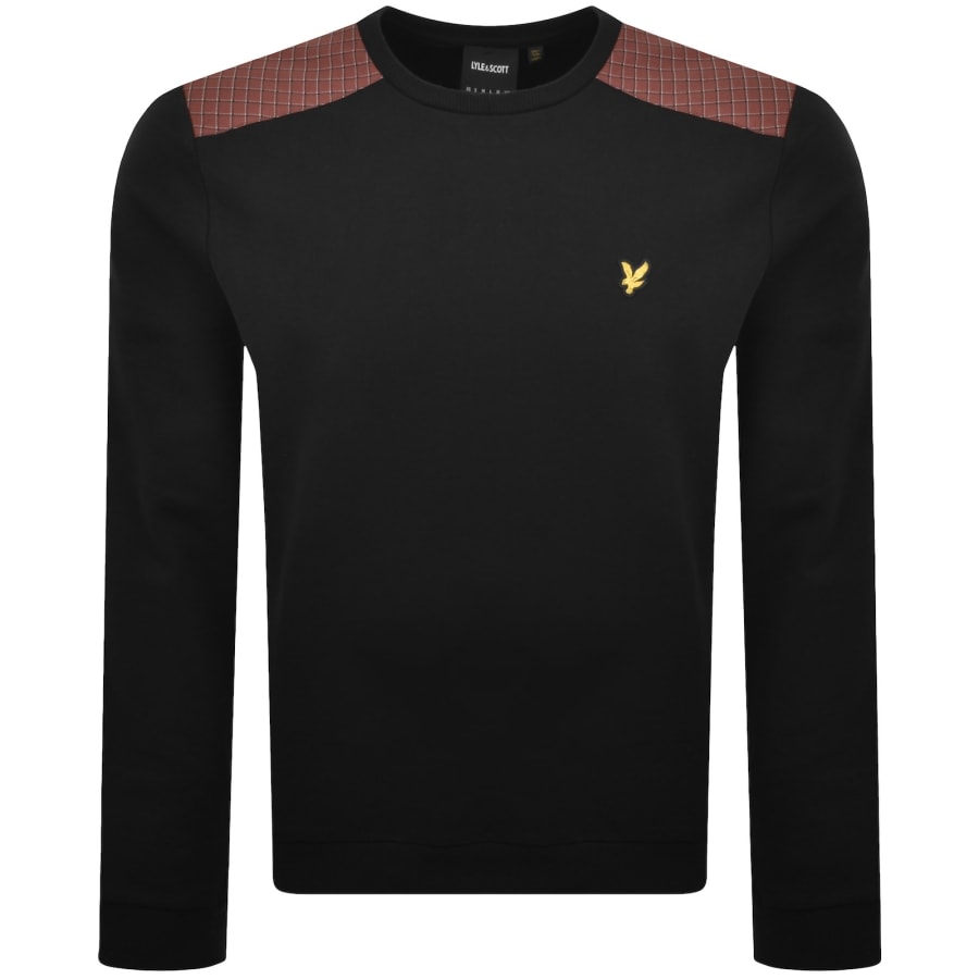 Image number 1 for Lyle And Scott Panelled Sweatshirt Jet Black