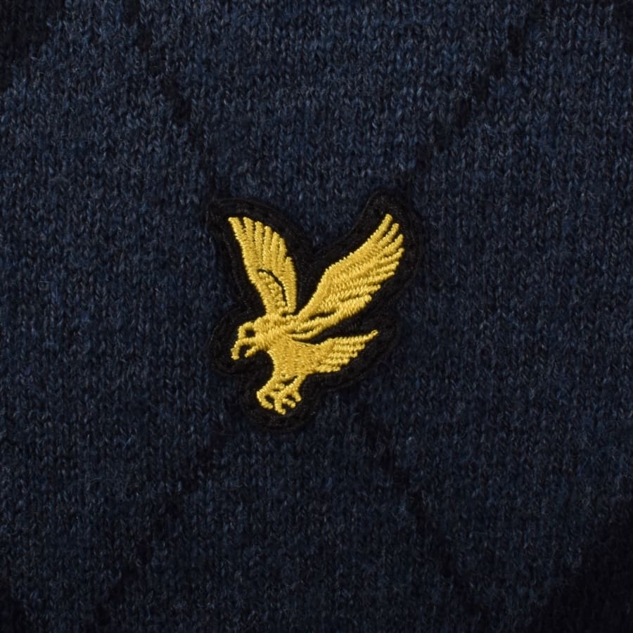 Image number 3 for Lyle And Scott Argyle Knitted Jumper Grey