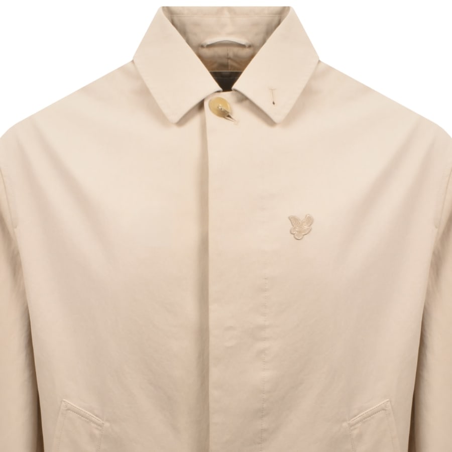 Image number 2 for Lyle And Scott Long Length Car Coat Cream
