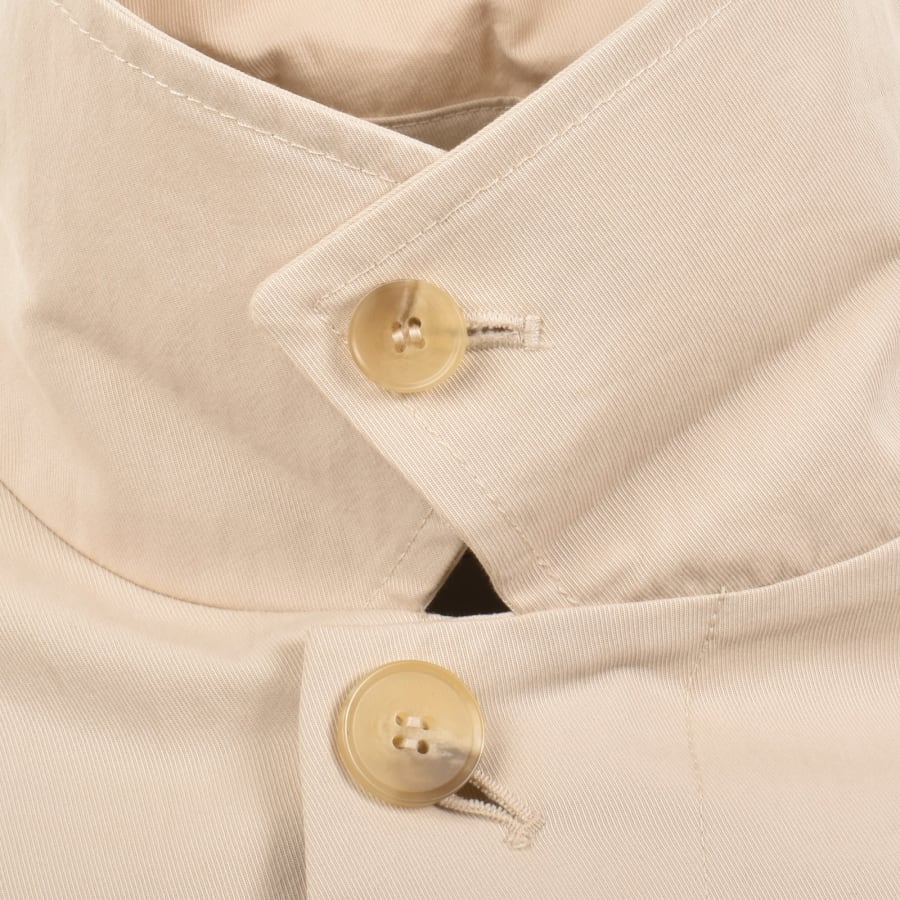 Image number 4 for Lyle And Scott Long Length Car Coat Cream
