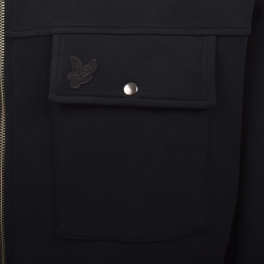 Image number 3 for Lyle And Scott Pique Overshirt Navy