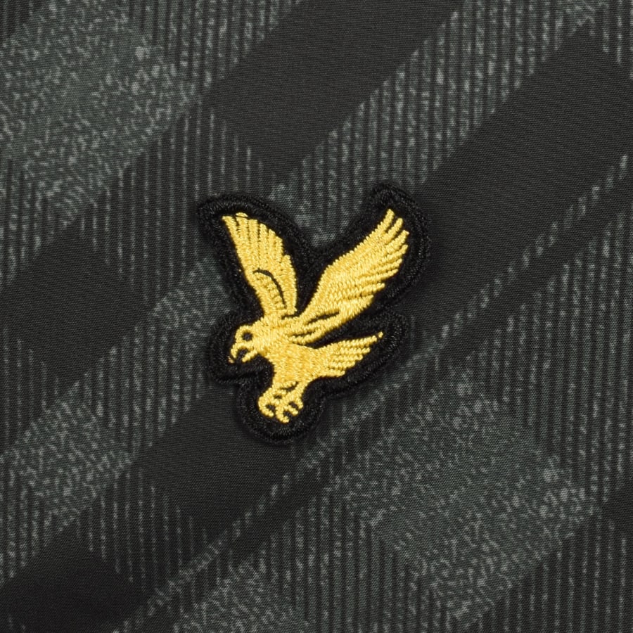Image number 3 for Lyle And Scott Tartan Hooded Jacket Black