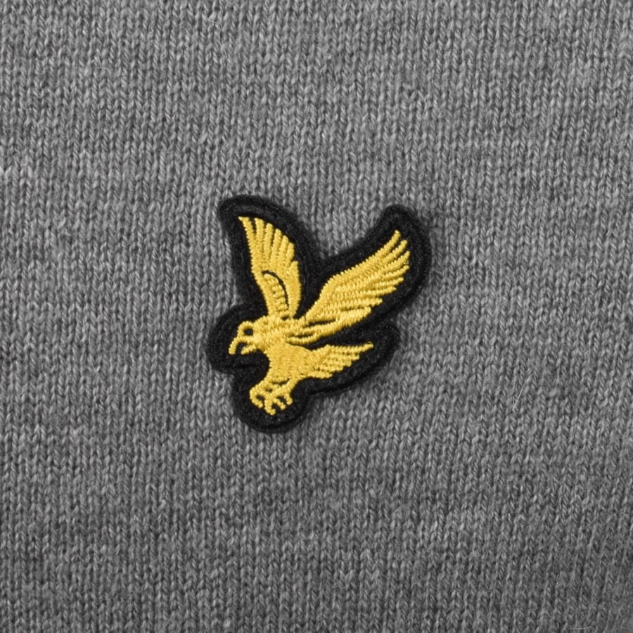 Image number 3 for Lyle And Scott Cotton Merino Jumper Grey