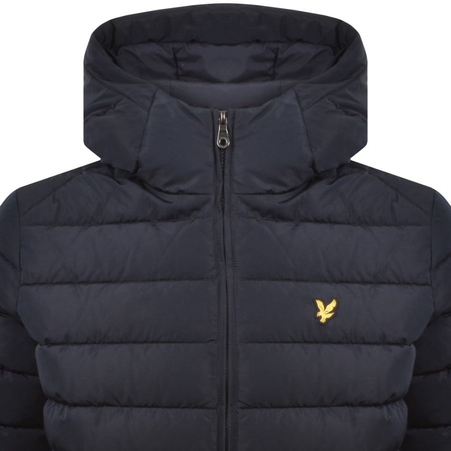 Image number 2 for Lyle And Scott Hooded Quilted Jacket Navy