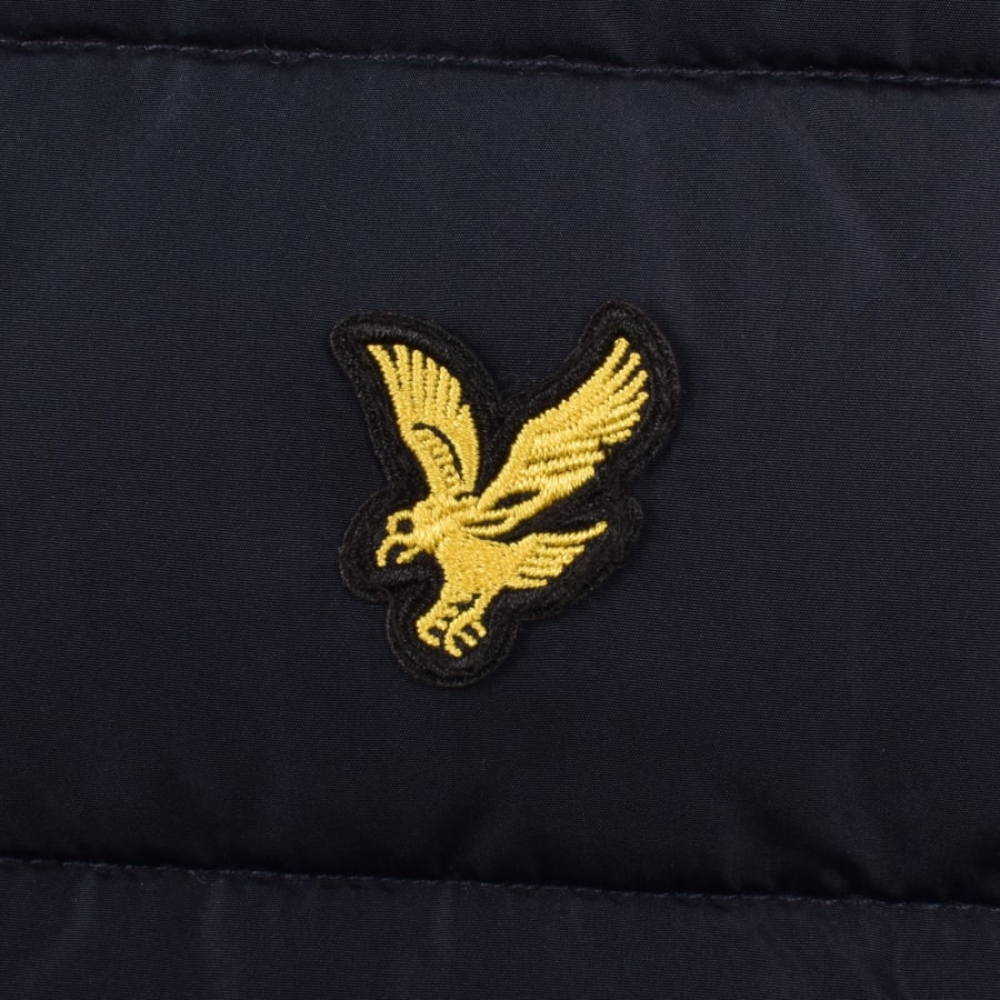 Image number 3 for Lyle And Scott Hooded Quilted Jacket Navy