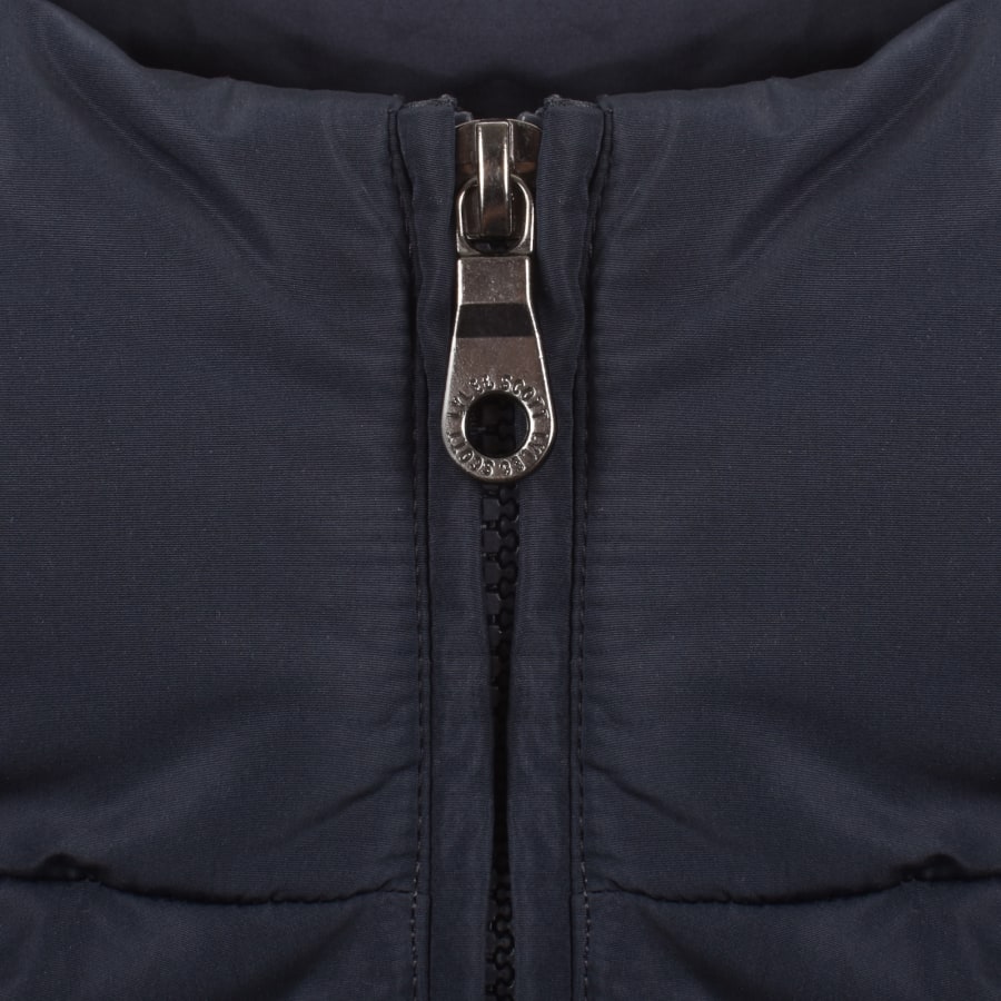 Image number 4 for Lyle And Scott Hooded Quilted Jacket Navy