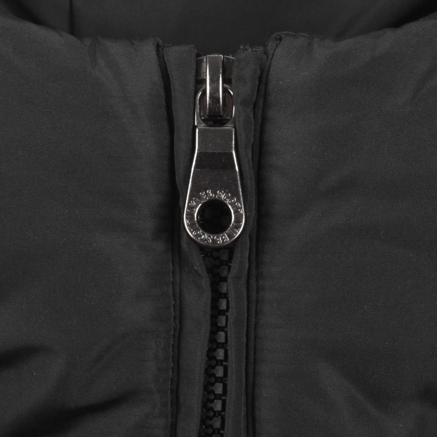 Image number 4 for Lyle And Scott Hooded Quilted Jacket Jet Black
