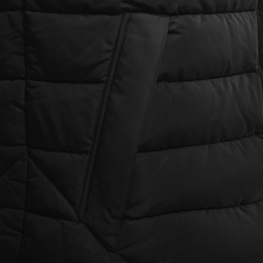 Image number 5 for Lyle And Scott Hooded Quilted Jacket Jet Black