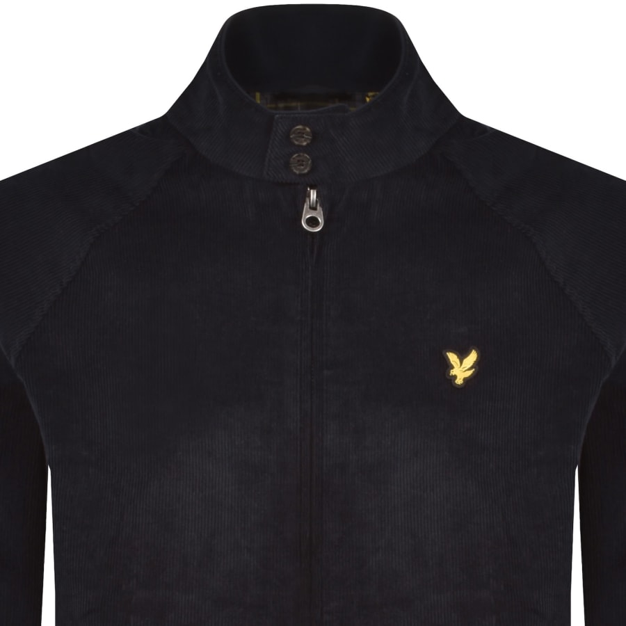 Image number 2 for Lyle And Scott Corduroy Harrington Jacket Navy