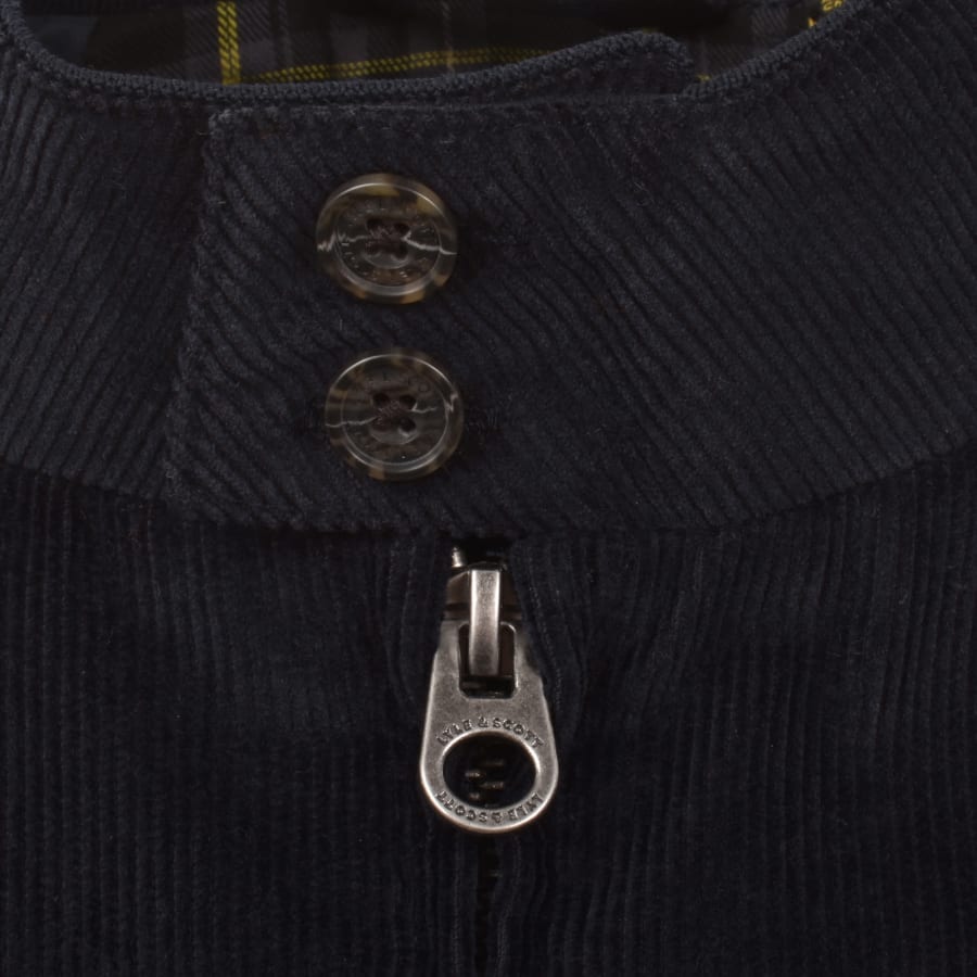 Image number 4 for Lyle And Scott Corduroy Harrington Jacket Navy