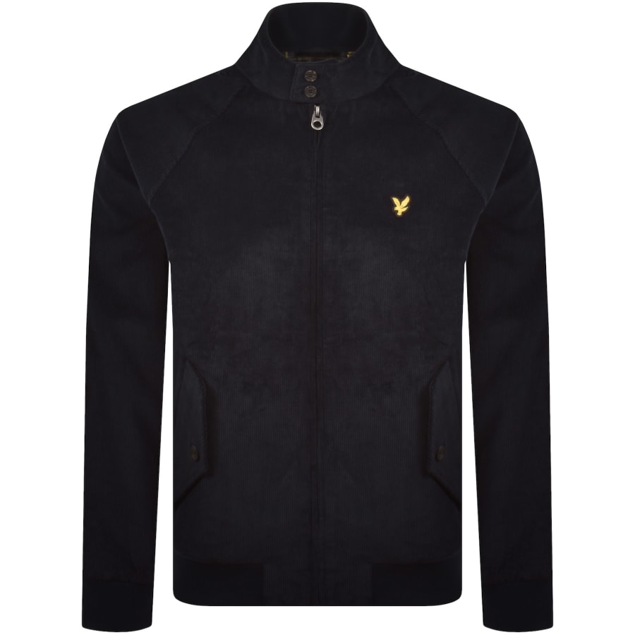 Image number 1 for Lyle And Scott Corduroy Harrington Jacket Navy
