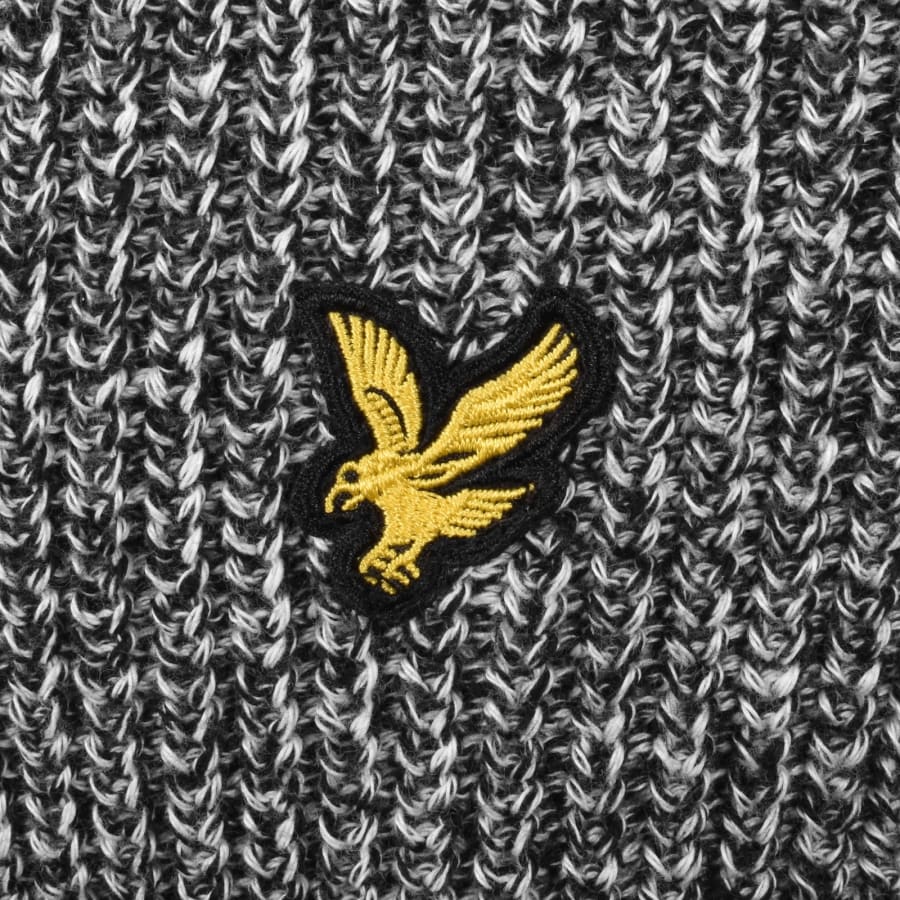 Image number 3 for Lyle And Scott Static Marl Knit Jumper Black