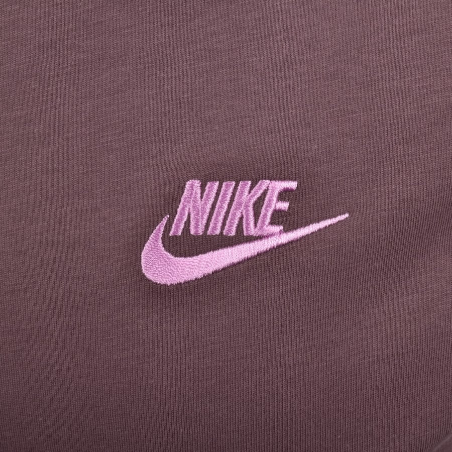 Image number 3 for Nike Crew Neck Club T Shirt Purple