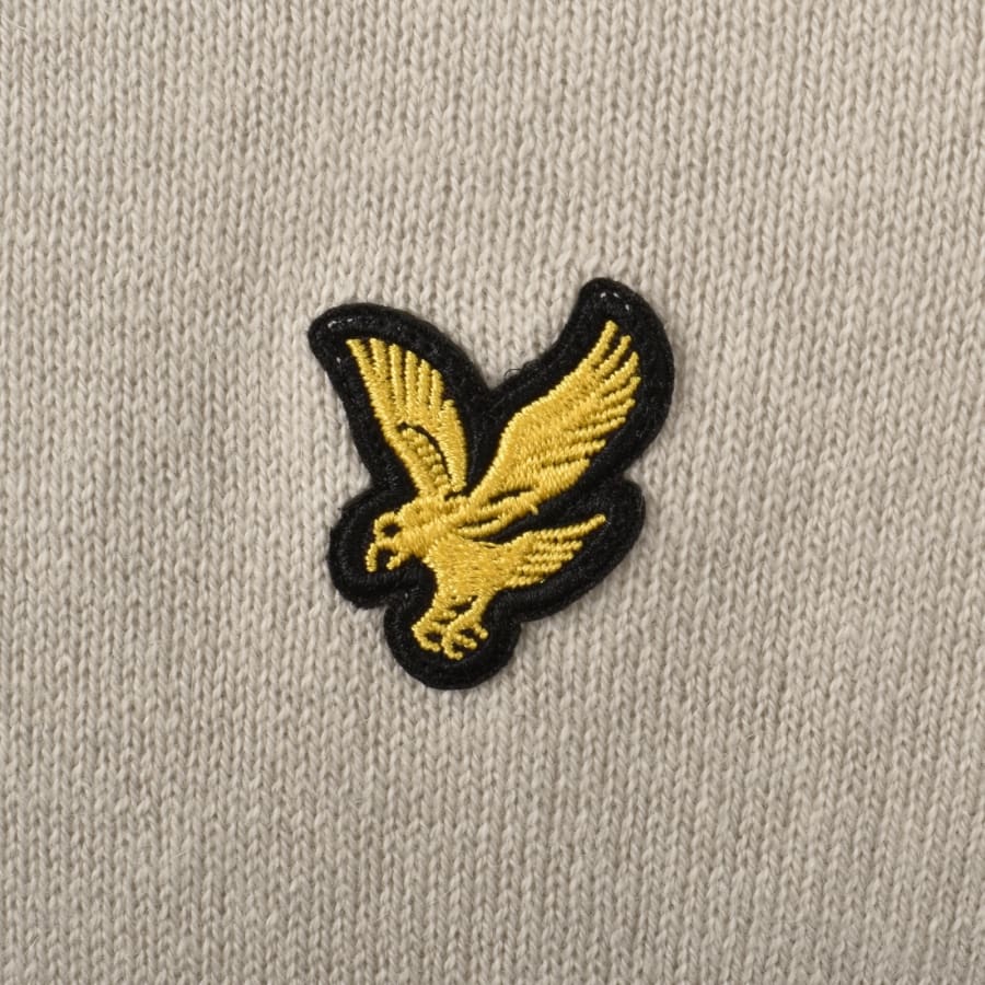 Image number 3 for Lyle And Scott Long Sleeve Knit Polo Beige