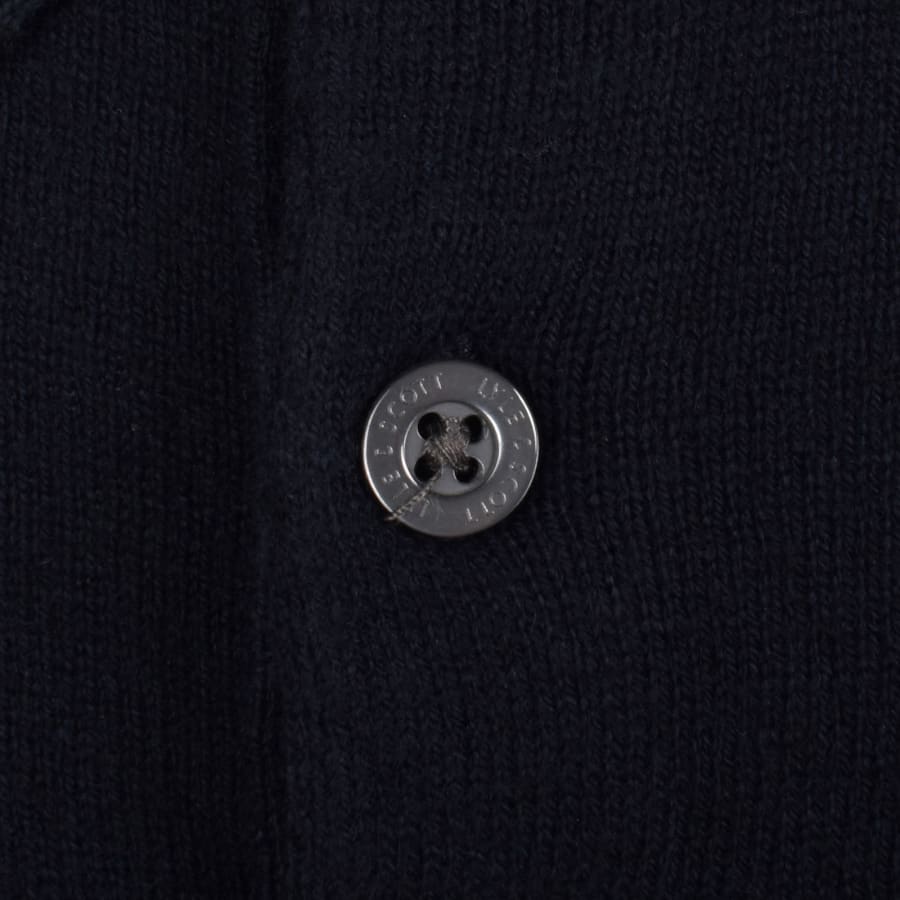 Image number 4 for Lyle And Scott Long Sleeve Knit Polo Navy