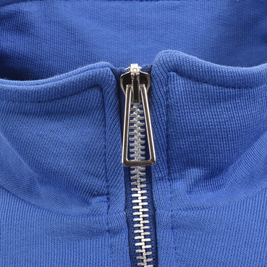 Image number 4 for Paul Smith Zebra Half Zip Sweatshirt Blue