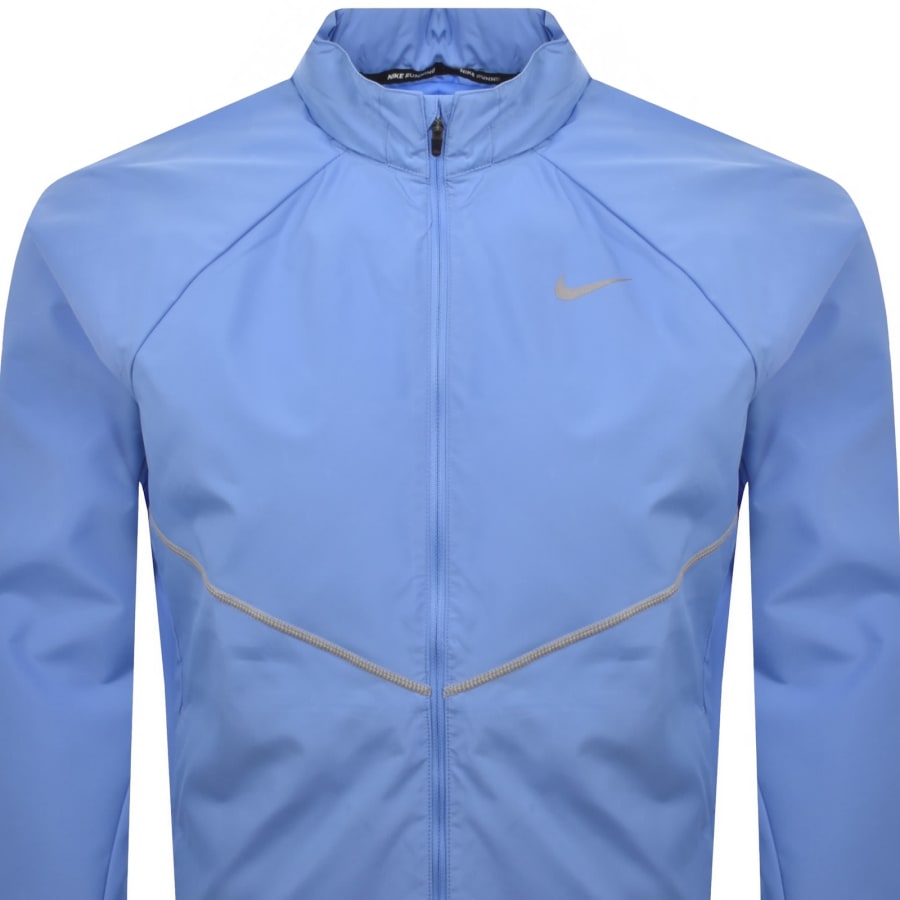 Image number 2 for Nike Running Miler Repel Jacket Blue