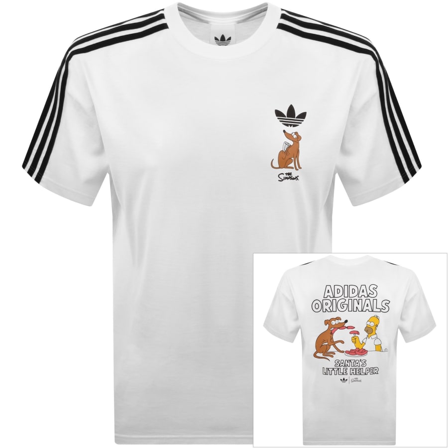 Image number 1 for adidas Originals X The Simpsons T Shirt White