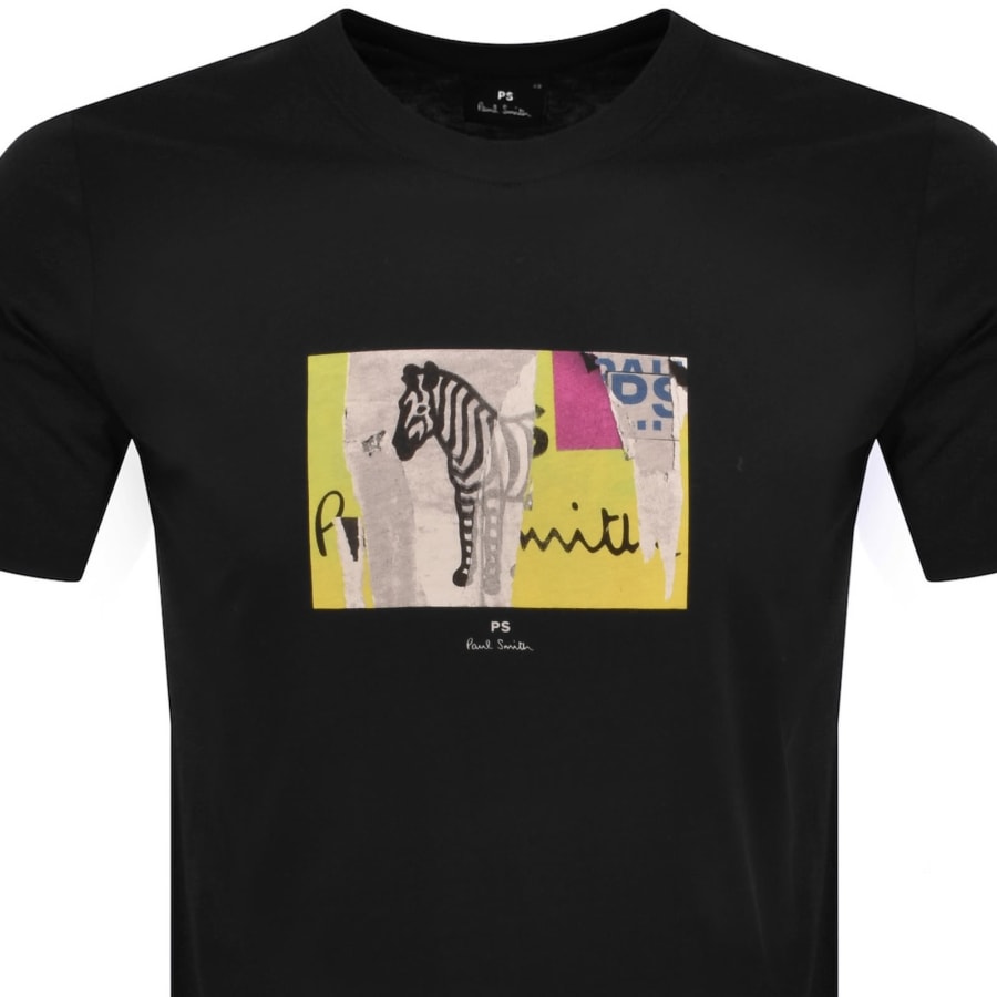 Image number 2 for Paul Smith Zebra Graphic T Shirt Black