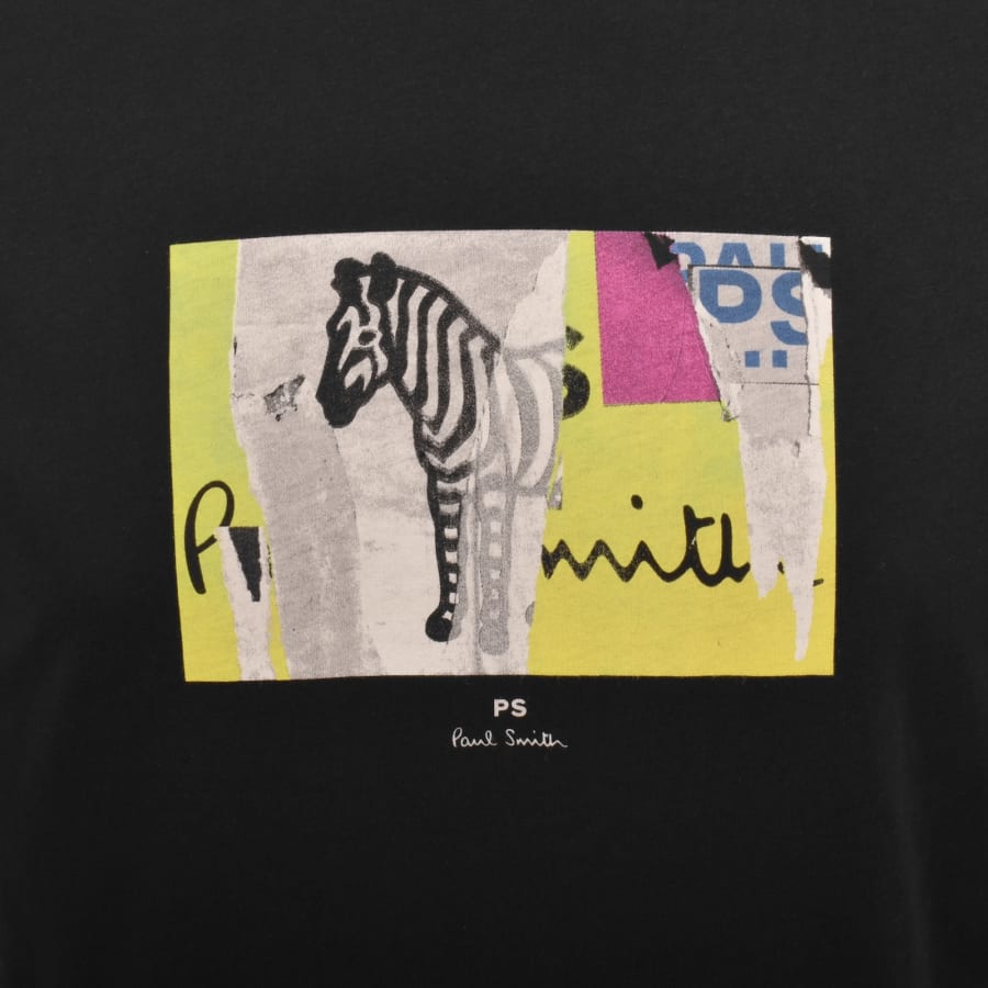 Image number 3 for Paul Smith Zebra Graphic T Shirt Black