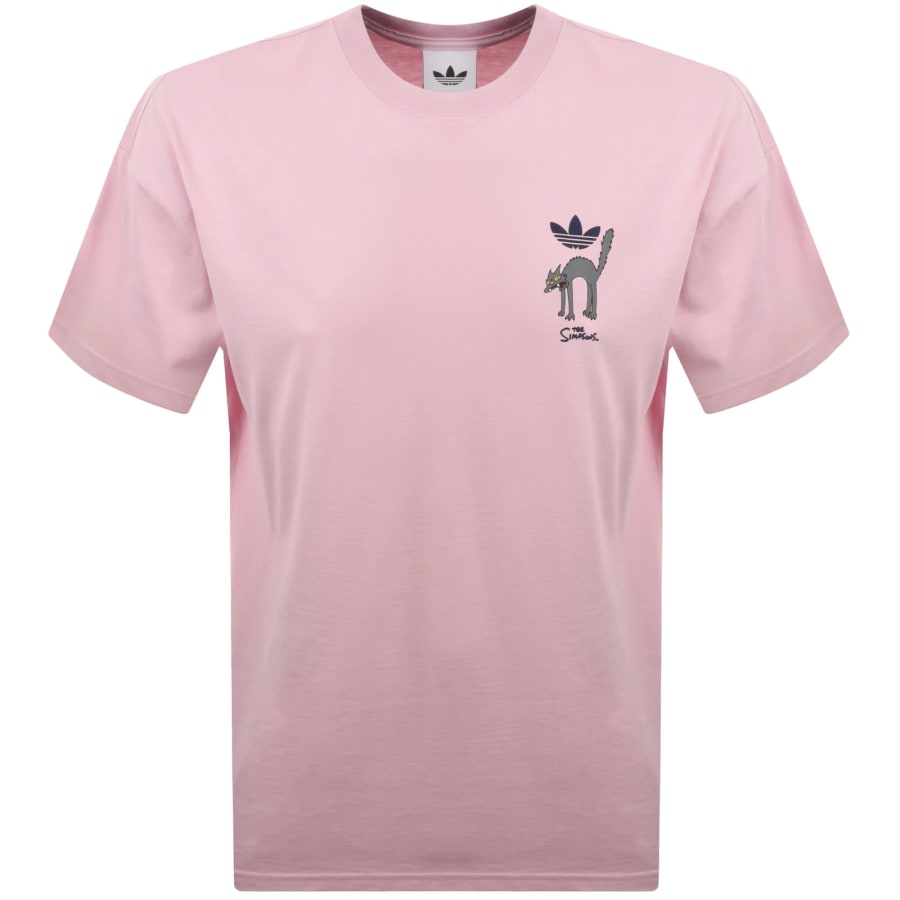 Image number 2 for adidas Originals X The Simpsons T Shirt Pink