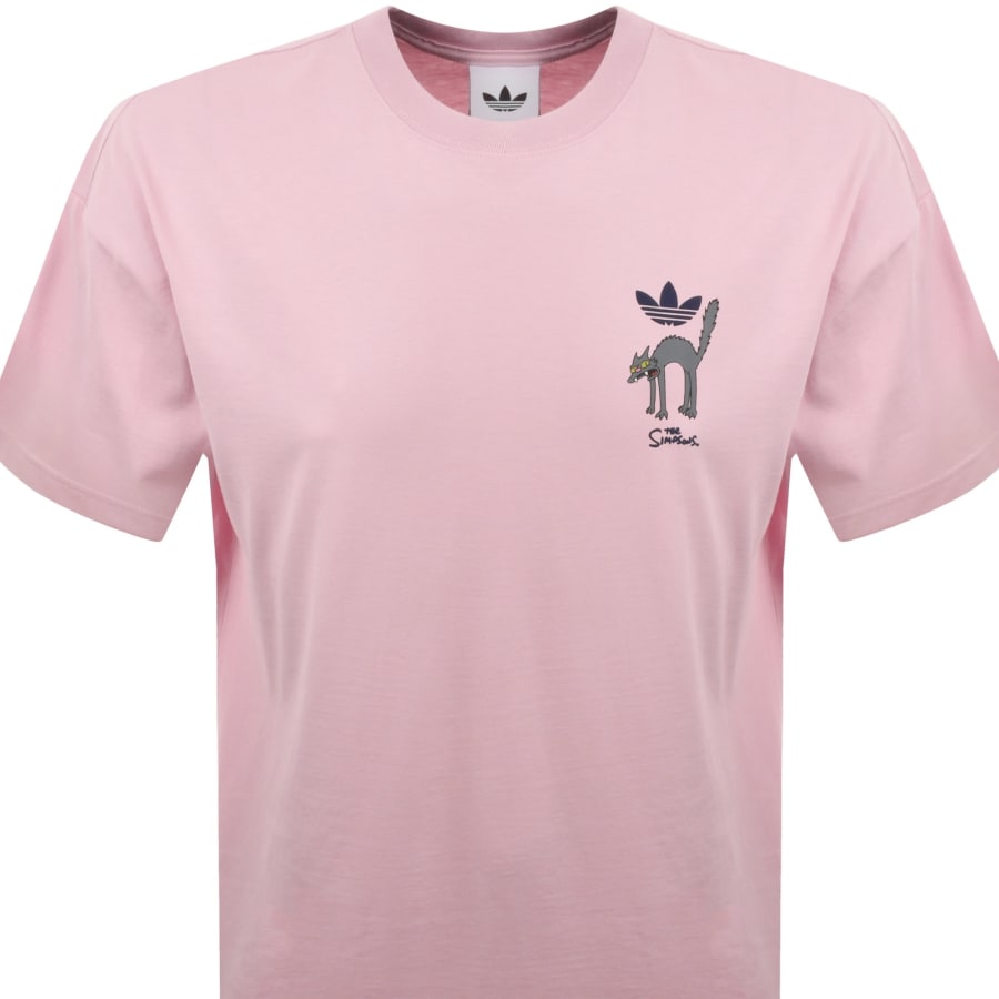 Image number 3 for adidas Originals X The Simpsons T Shirt Pink
