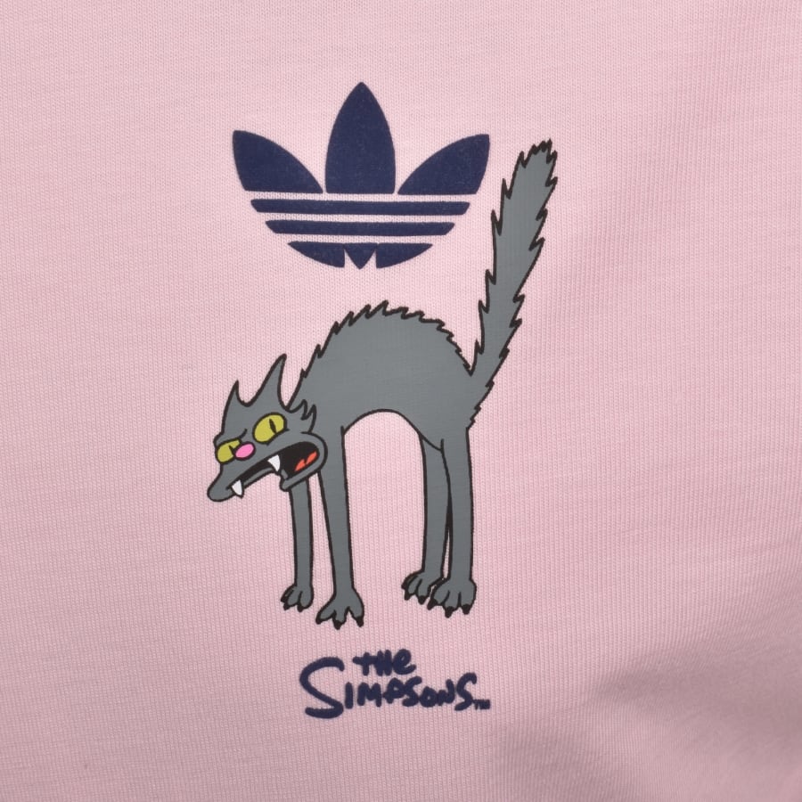 Image number 4 for adidas Originals X The Simpsons T Shirt Pink