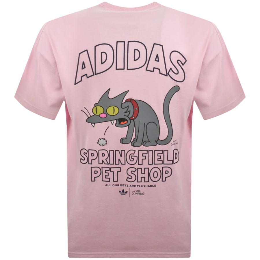Image number 5 for adidas Originals X The Simpsons T Shirt Pink