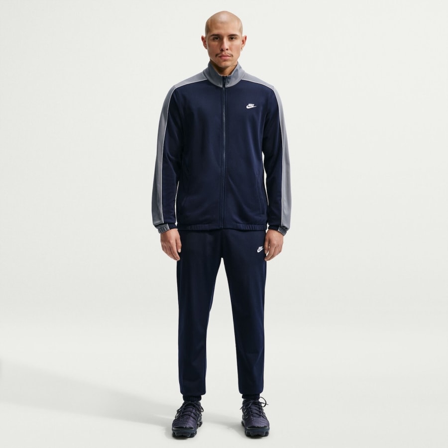 Image number 6 for Nike Club Tracksuit Navy