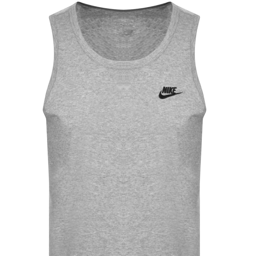 Image number 2 for Nike Club Logo Vest T Shirt Grey
