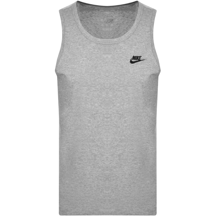 Image number 1 for Nike Club Logo Vest T Shirt Grey