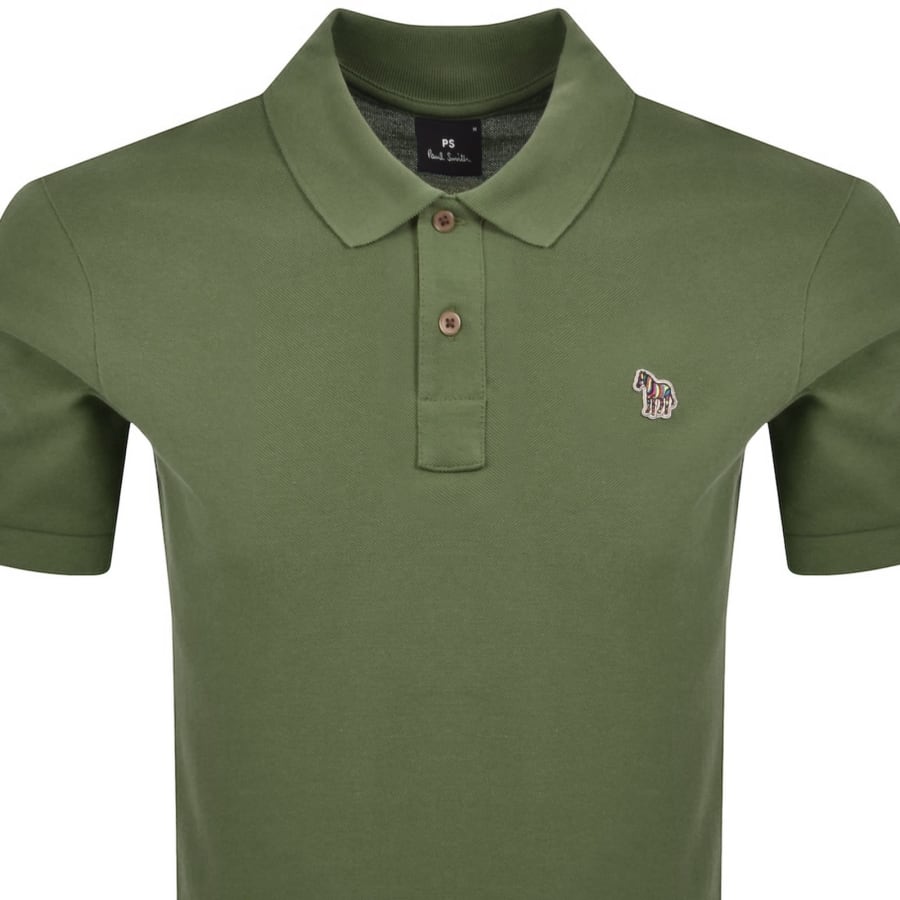 Image number 2 for Paul Smith Zebra Polo T Shirt Green