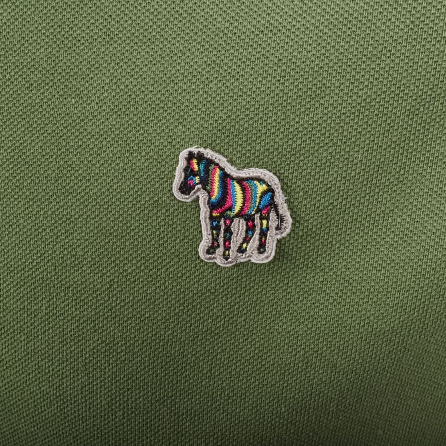 Image number 3 for Paul Smith Zebra Polo T Shirt Green