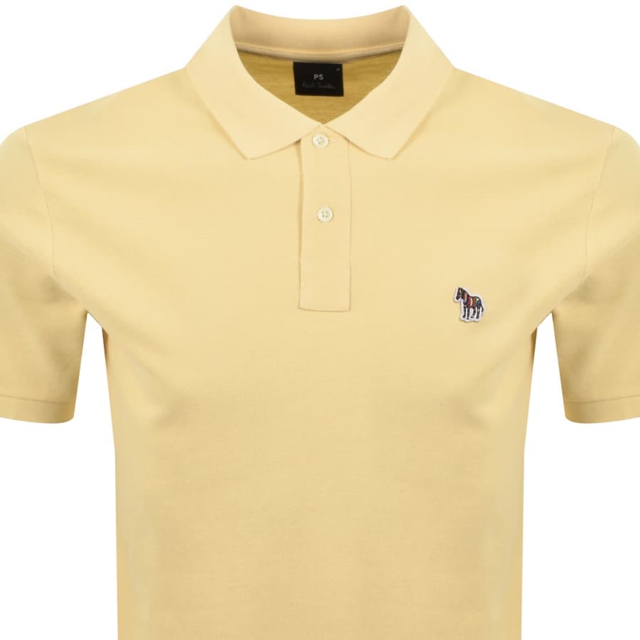 Image number 2 for Paul Smith Zebra Polo T Shirt Yellow