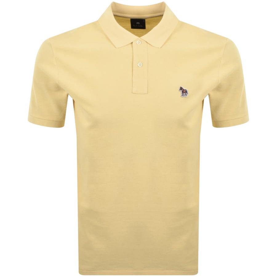 Image number 1 for Paul Smith Zebra Polo T Shirt Yellow